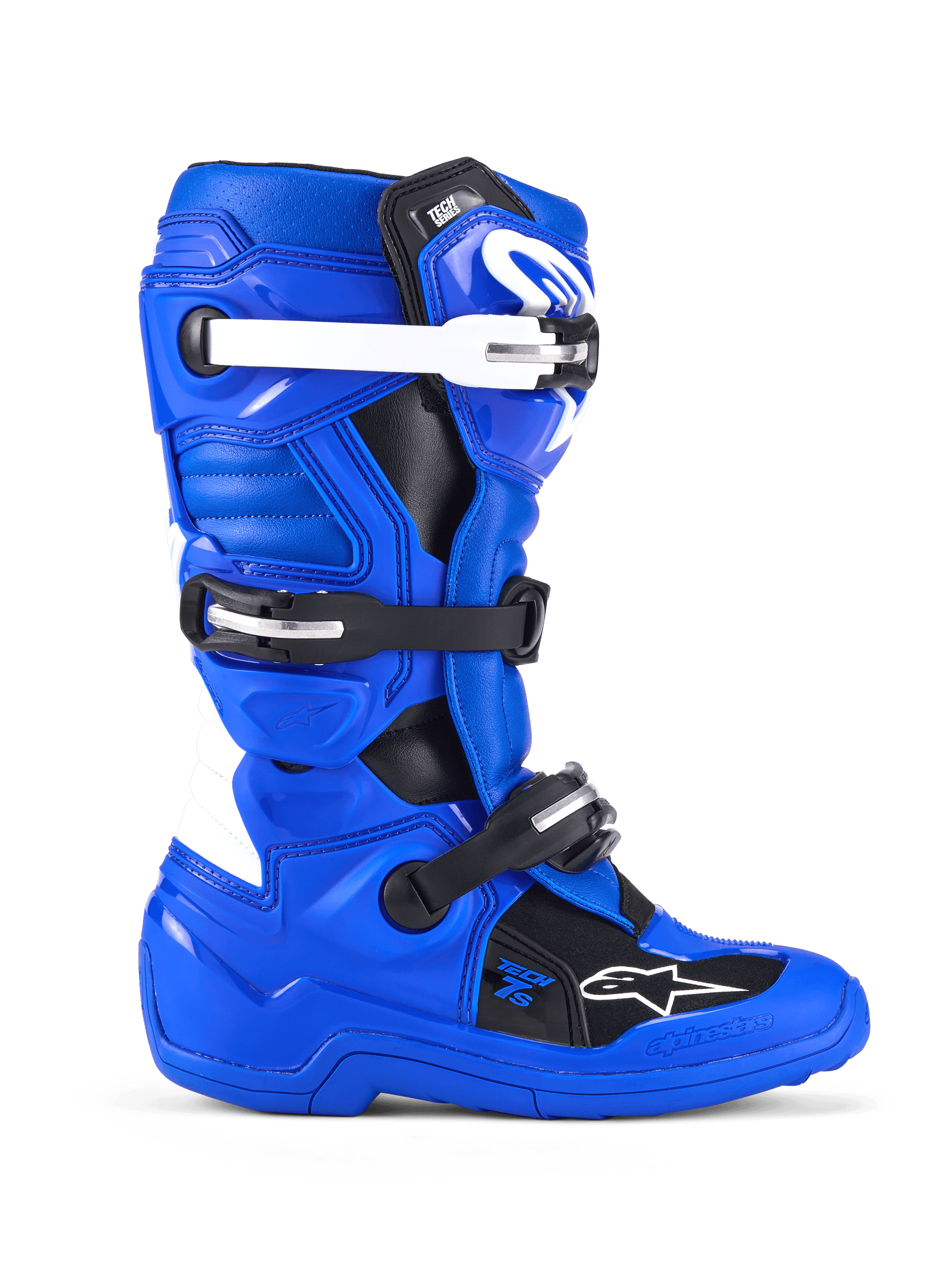 Alpinestars Tech 7 S Jeugd Motorlaarzen Blauw Zwart Wit