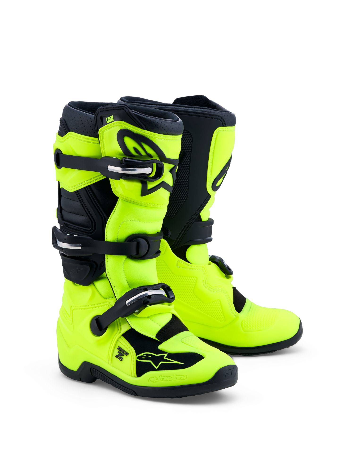 Alpinestars Jeugd Tech 7S Laarzen Geel Fluo Zwart