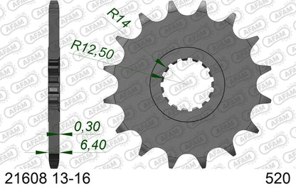 AFAM voortandwiel 13 tands Yamaha YFM 700 Raptor 2005-