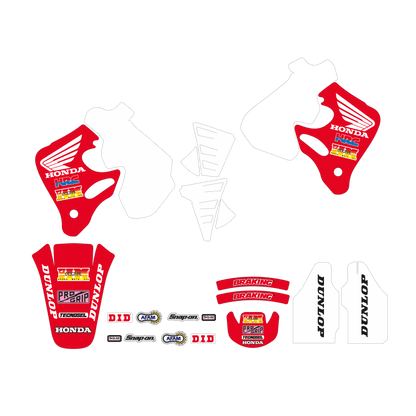 Blackbird stickerset OEM 1992 +zadelovertrek Honda CR 125R 1993-1997 & CR 250R 1992-1996 - MxProStoreParts
