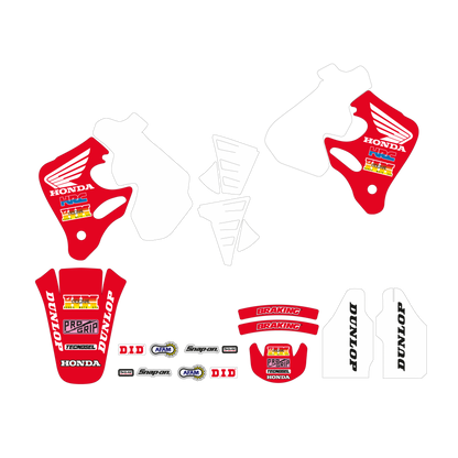 Blackbird stickerset OEM 1992 Honda CR 125R 1993-1997 & CR 250R 1992-1996