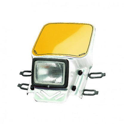 Cemoto enduro koplamp compleet Wit universeel