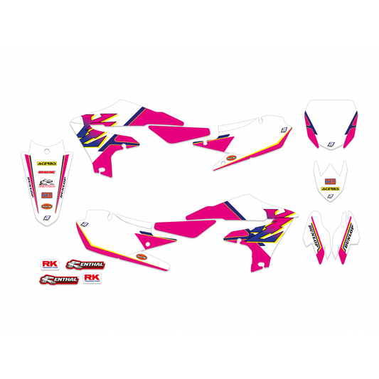 Blackbird stickerset met zadelovertrek Retro Yamaha YZ 250F 2019-2023 & YZ 450F 2018-2022