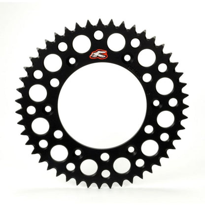 Renthal achtertandwiel 52 tands aluminum Zwart KTM SX/SX-F/EXC/EXC-F 90- &amp; Husqvarna TC/FC/FE/TE 125/150/250/350/450/501 14-