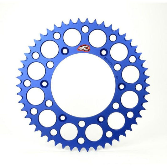 Renthal achtertandwiel 52 tands aluminum Blauw KTM SX/SX-F/EXC/EXC-F 90- &amp; Husqvarna TC/FC/FE/TE 125/150/250/350/450/501 14-