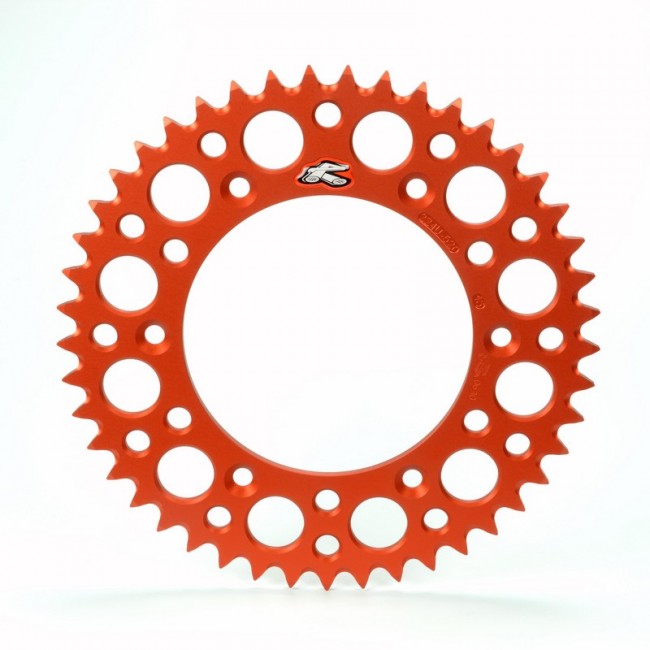 Renthal achtertandwiel 50 tands aluminum Oranje KTM SX/SX-F/EXC/EXC-F 90- & Husqvarna TC/FC/FE/TE 125/150/250/350/450/501 14-