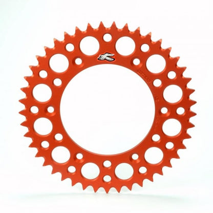 Renthal achtertandwiel 52 tands aluminum Oranje KTM SX/SX-F/EXC/EXC-F 90- & Husqvarna TC/FC/FE/TE 125/150/250/350/450/501 14- - MxProStoreParts