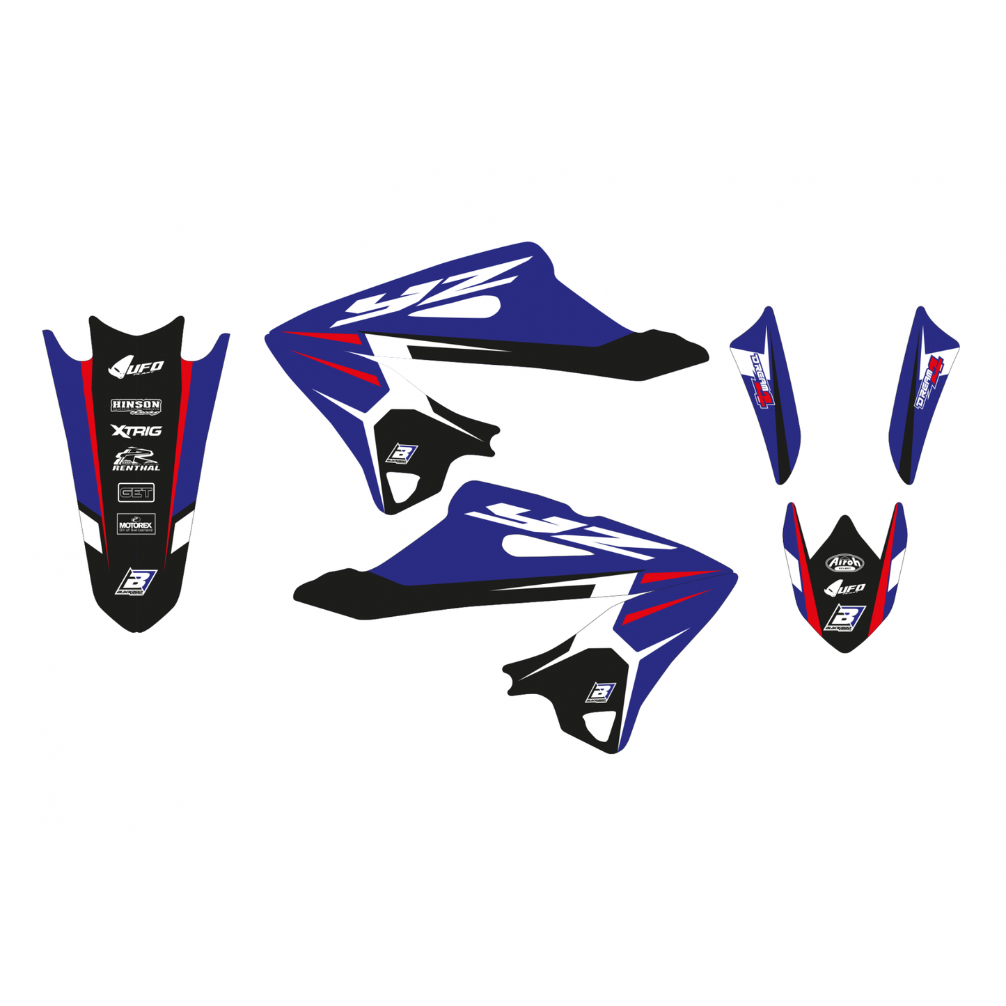 Blackbird Dream 4 stickerset 3 delig Yamaha YZ 125/250 22-24