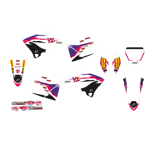 Blackbird stickerset met zadelovertrek Replica Team Factory 50th Anniversay Yamaha YZ 125/250 2022-2024