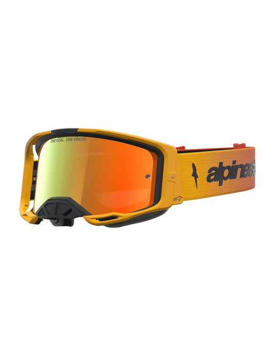 Gafas de cross Alpinestars Vision 8 Amber – Rojo Fuego, Negro y Rojo Espejo
