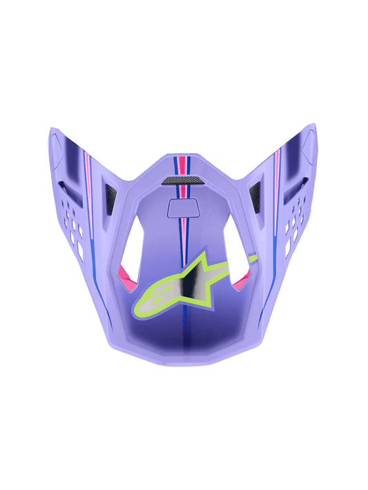 Alpinestars S-M10 Jett válvula de casco – Morado, Rosa flúor, Amarillo flúor brillante