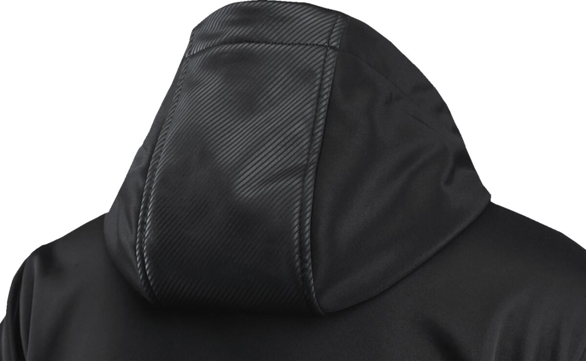 AKRAPOVIC Corpo softshelljas voor dames, zwart/rood, maat S