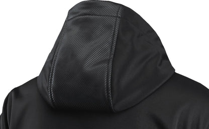 AKRAPOVIC Corpo softshelljas voor dames, zwart/rood, maat S