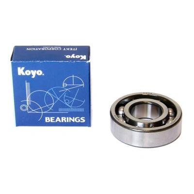 Crankshaft bearing 6204/C4; metal bearing beside blue Koyo box (2 items)