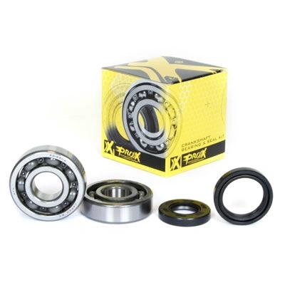 ProX crankshaft bearing and seal kit for YZ125 98–00, four-piece set with bearings and seals, yellow ProX box.