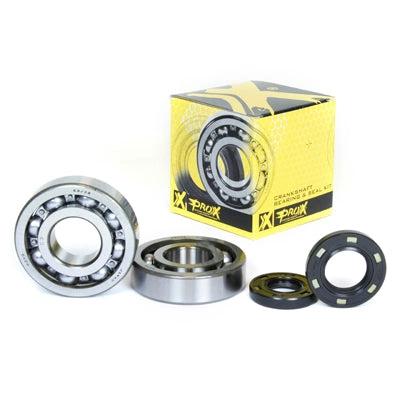 ProX crankshaft bearing and seal kit for KX250 87-01 with four components beside a yellow ProX box