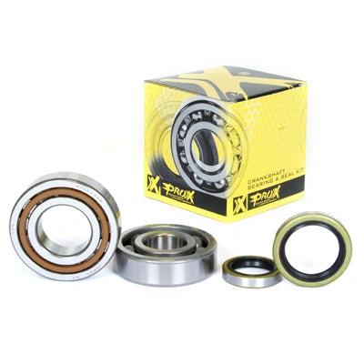 ProX crankshaft bearing and seal kit for KTM125/200SX-EXC 98-23; yellow box with four bearings and seals