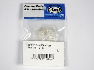 Arai MX-V schroefjes set Clear/Helder ( 3 pack )
