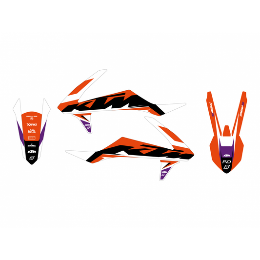 Blackbird Stickerset Dream 5 KTM SX/SX-F 2016-2018 &amp; EXC/EXC-F 2017-2019