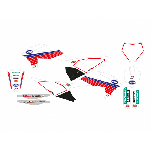 Blackbird Stickerset 'Retro' KTM SX/SXF 125-450 2019-2022 &amp; EXC/EXC-F 250-500 2020-2023