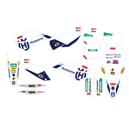 Blackbird stickerset Replica Factory MX2/MXGP Husqvarna TE/FE 14-16 &amp; TC/FC 14-15