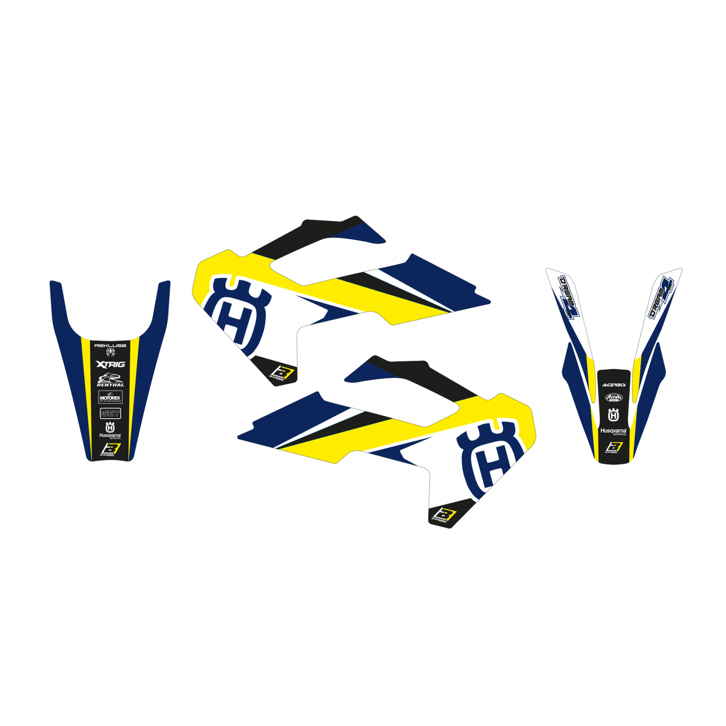 Blackbird Dream 4 stickerset 3 delig Husqvarna TC/FC 125/250/350/450 2023