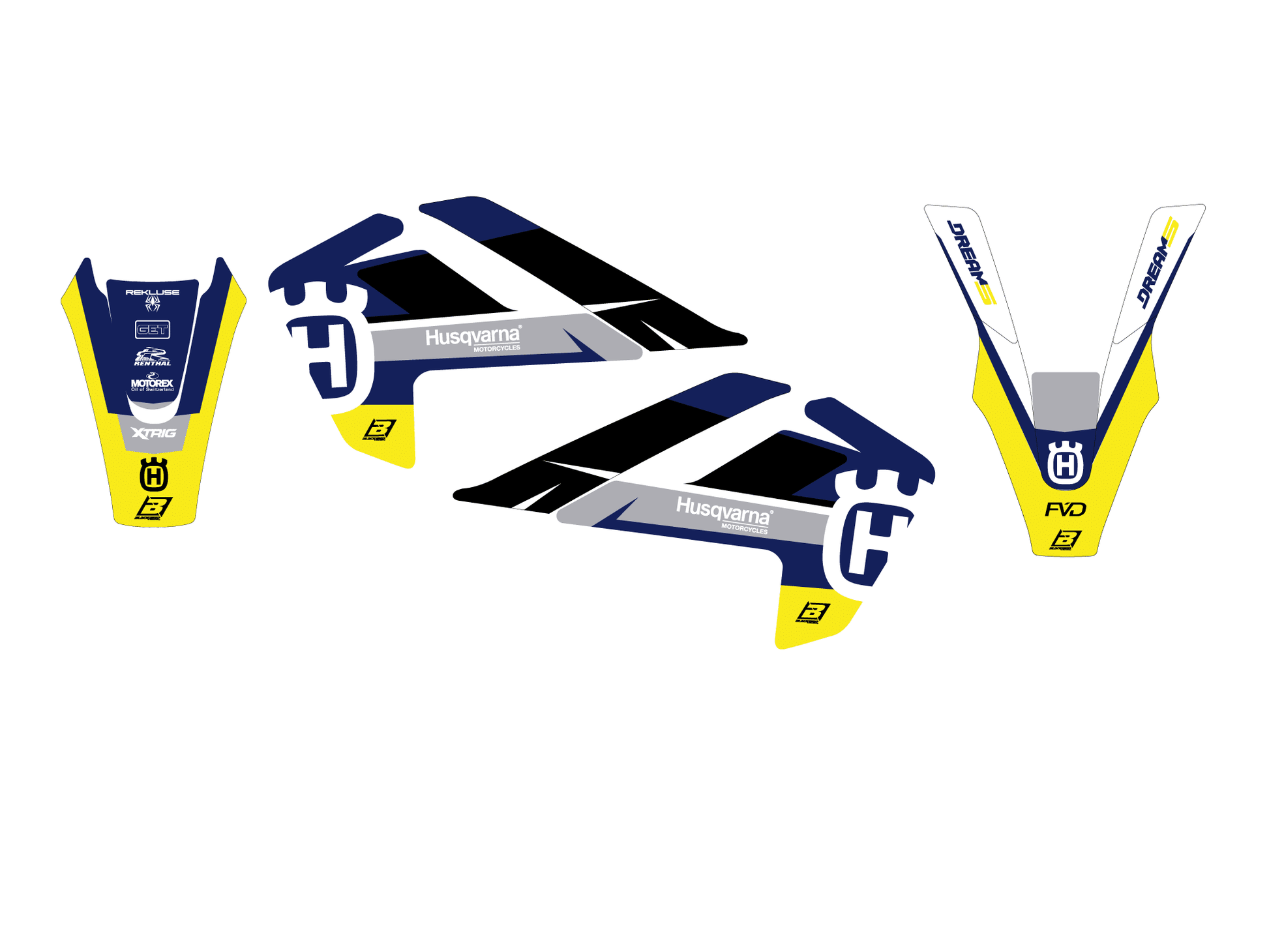Blackbird Aufkleber-Set Dream 5 Husqvarna TC 85 2025 - MxProStoreParts