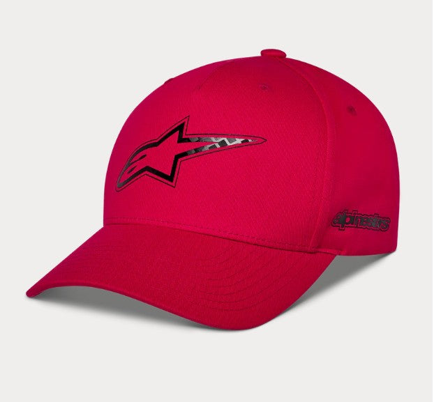 Alpinestars Hat Carbon Fiber Snapback Red One Size – 1216-81080-30-OS