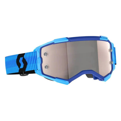 Scott Fury Crossbrille Blau / Schwarz (Objektiv: Silber Chrome Works) - MxProStoreParts