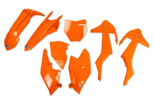 Kit de plástico UFO KTM SX/SX-F 16-18 naranja fluo (no SX250 2016)