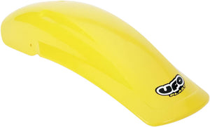 UFO kunststof achterspatbord RM Yellow — voor o.a. SUZUKI RM 125 (1987–1988)