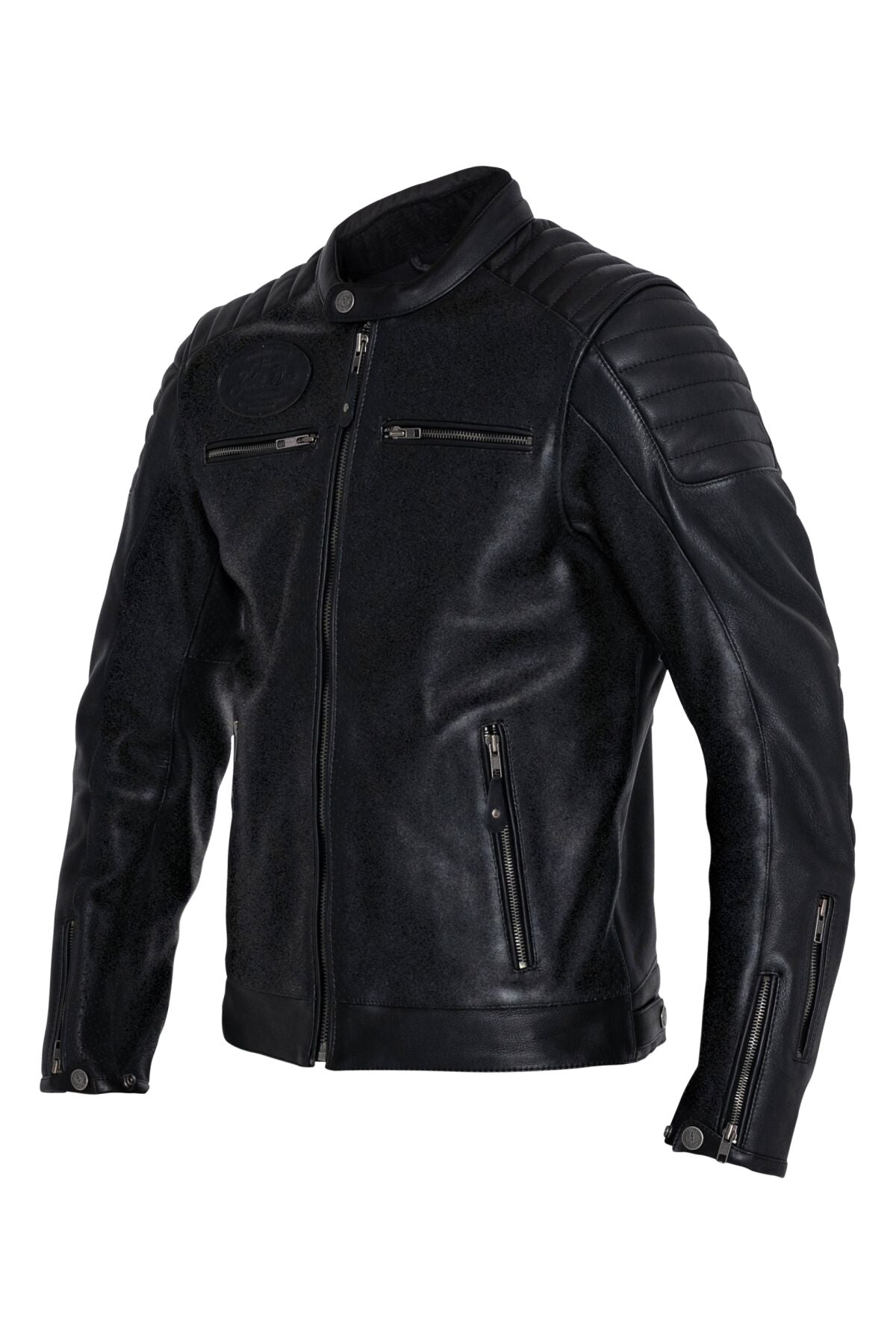 JOHN DOE Dexter leren herenjas zwart 2XL