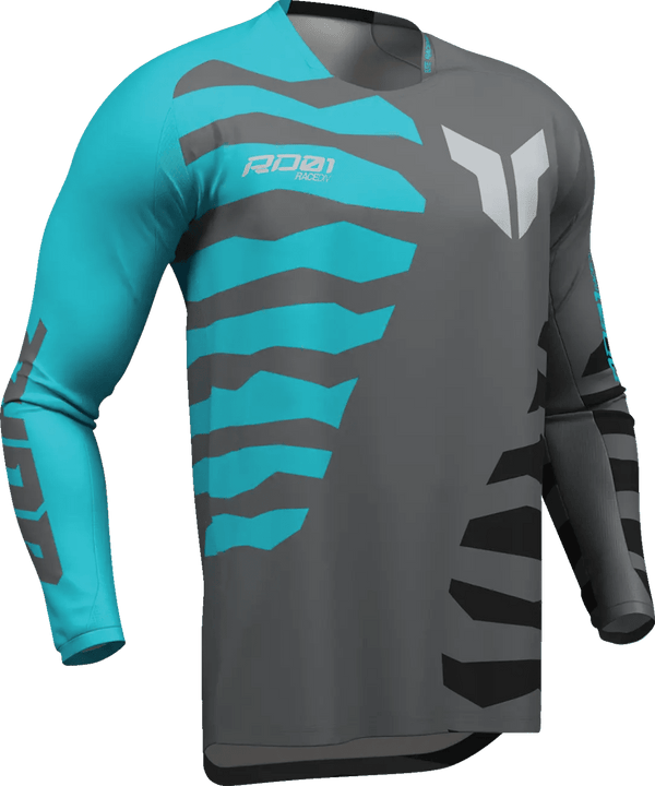 THOR Launchmode Shredder crossshirt – Donkergrijs/Aqua