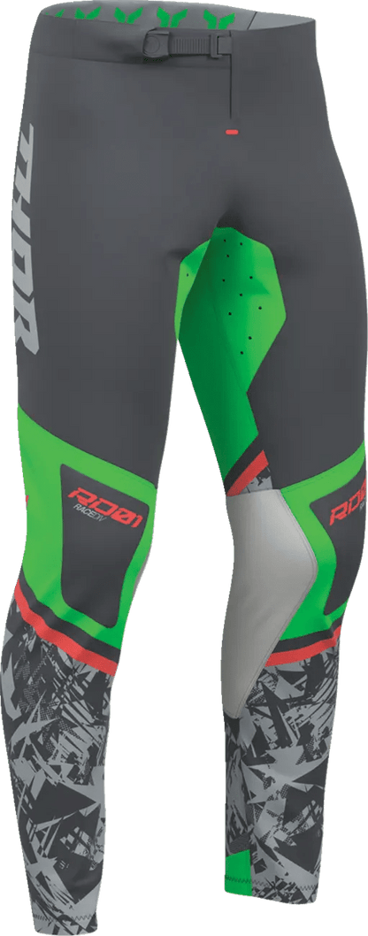 THOR Sportmode Punk'd crossbroek – Groen/Rood/Antraciet