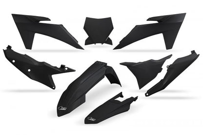 UFO Plastic kit 5-parts KTM SX/SXF125-450 23-24 Black 001