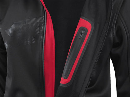 AKRAPOVIC Corpo softshell herenjas zwart/rood maat L