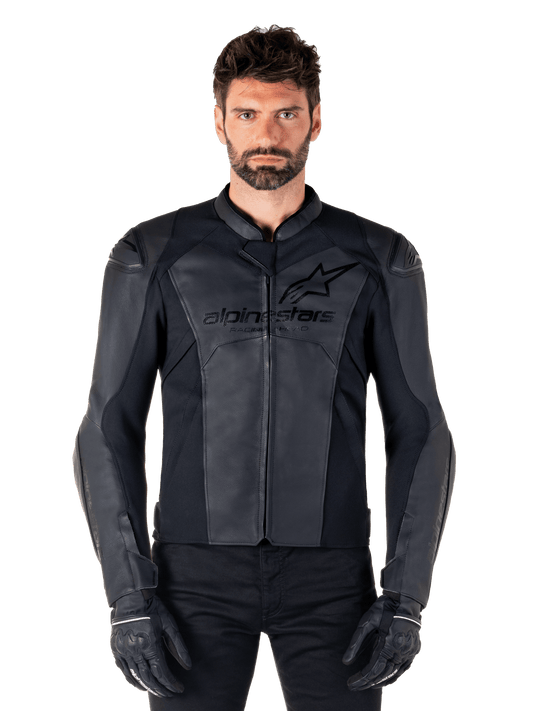 Alpinestars Leather Jacket Faster v3 Black/Black