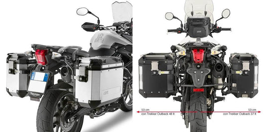 Givi Tubular pannier holder for Trekker Outback Triumph Tiger 800/800XC (11-13)