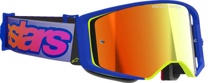 Alpinestars Supertech Vista Goggle – Blue/Yellow/Purple / Mirror Red