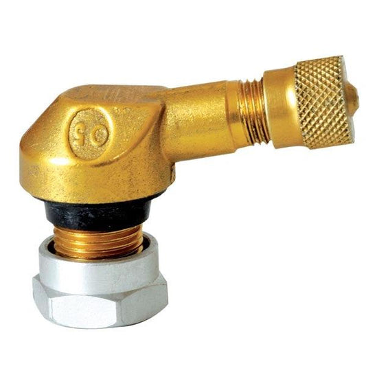 Ariete valve 11.3 gold brass angle stop with compression nut