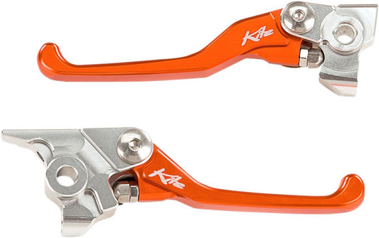Kite onbreekbare klaphendel set oranje KTM SX/SX 125/150 16- & SX/SX-F 250-450 14- & EXC/EXC-F 250-500 14- & Husqvarna TC 250 14-16 & TE 250/300 14-16 & FC 250/350/450 14-15 & FE 250/350/450/501 14-16 & Sherco
