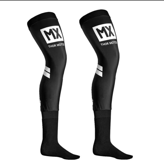 Thor Kniebrace sokken zwart/wit maat L/XL