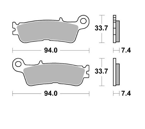 Mino voor remblokken Yamaha YZ 250 2022- & YZ 250F 2021- & WR 450F 2021- & YZ 450F 2020-