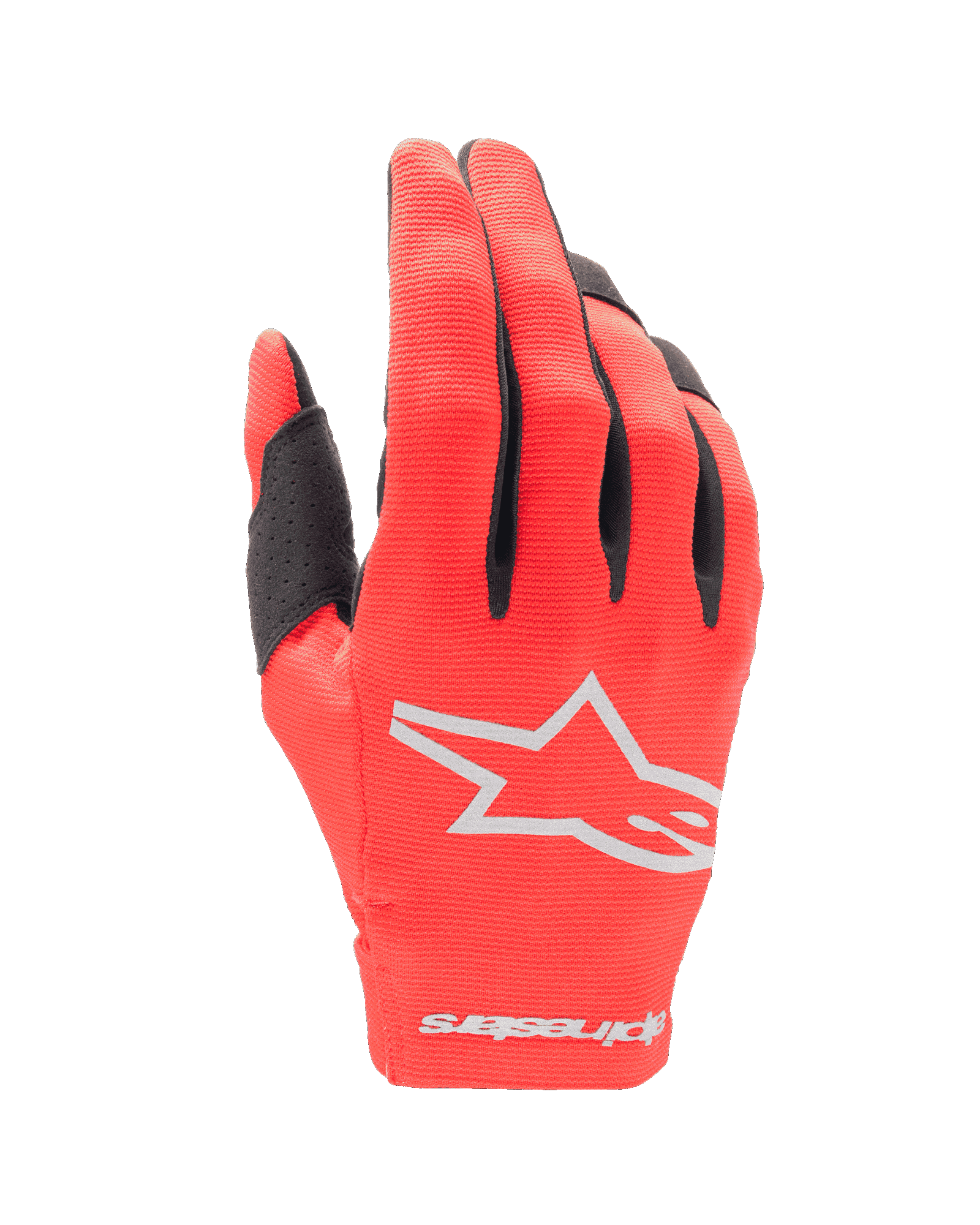 Alpinestars Radar Jugend Handschuhe Mars Rot Silber - MxProStoreParts
