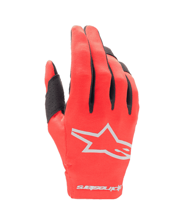Alpinestars Radar Jugend Handschuhe Mars Rot Silber - MxProStoreParts