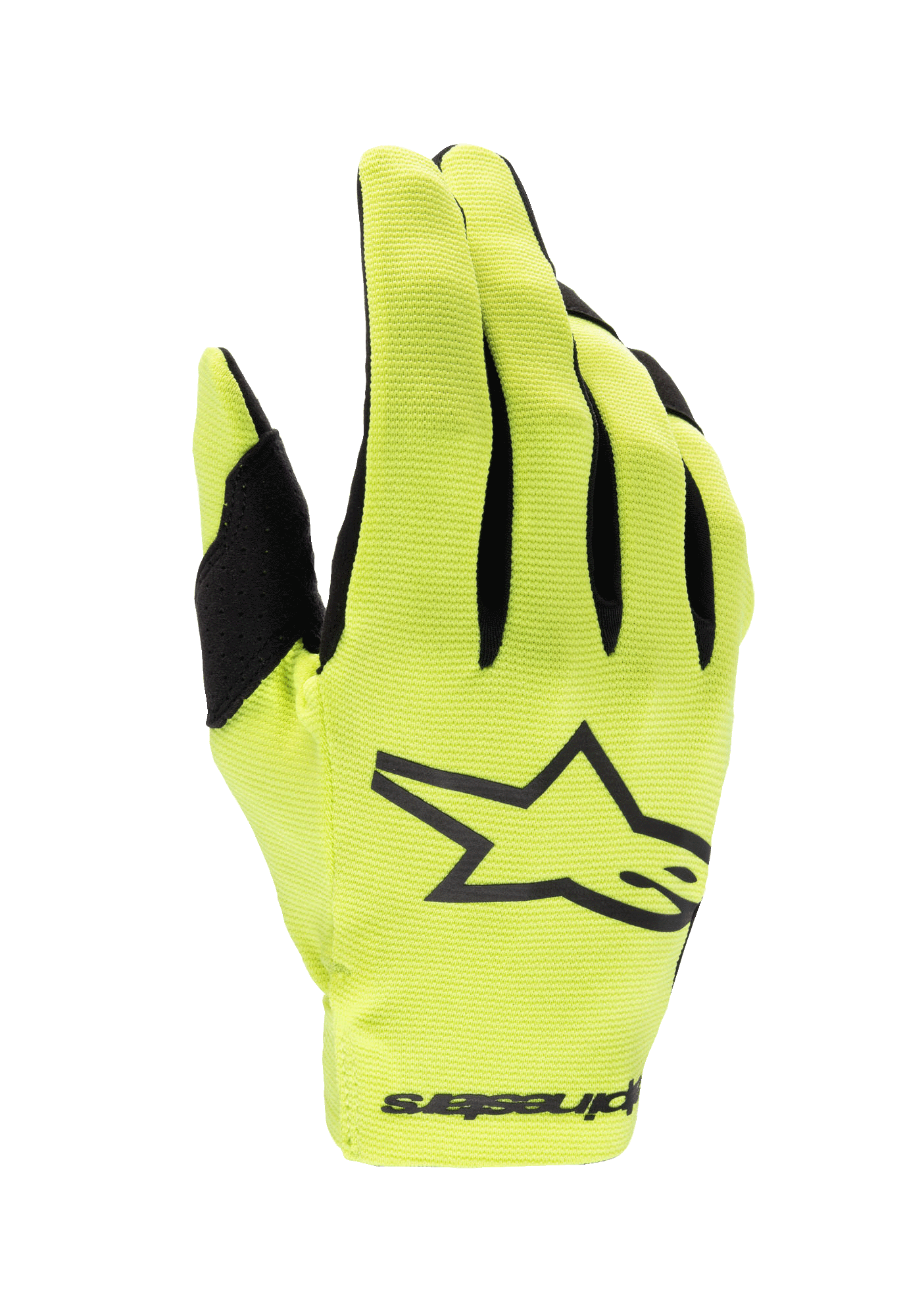 Alpinestars Kinder Radar Handschuhe 2024 Leuchtgelb Schwarz - MxProStoreParts