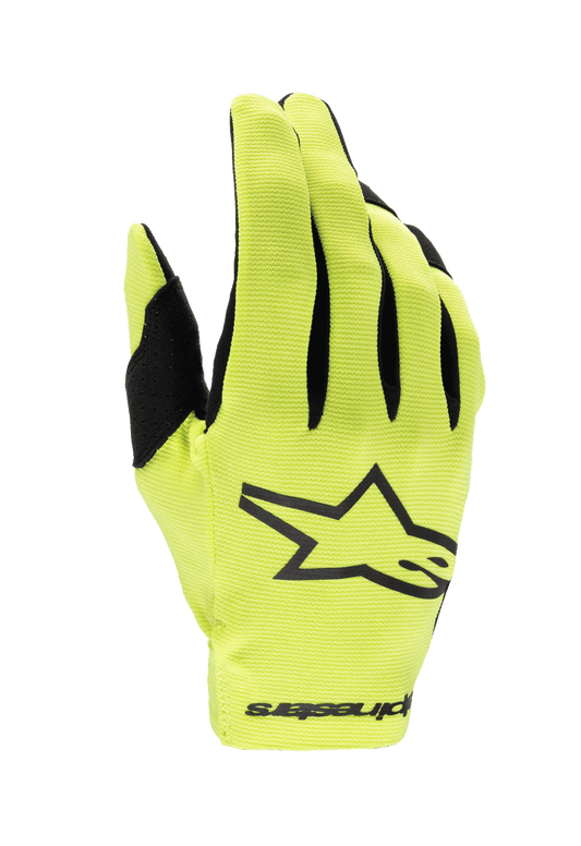 Alpinestars Kinder Radar Handschuhe 2024 Leuchtgelb Schwarz - MxProStoreParts