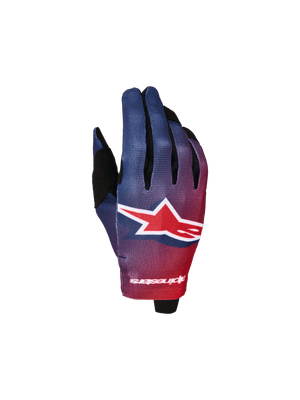 Alpinestars Jeugd Radar Handschoenen 2027 Vuurrood Diepblauw