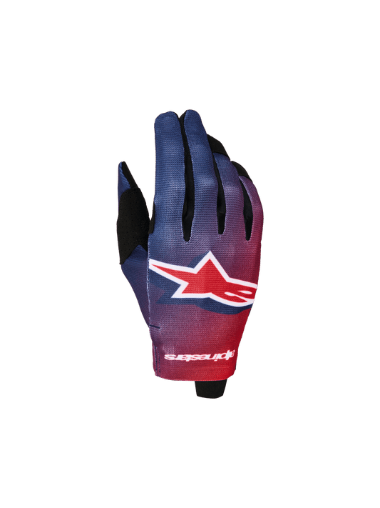 Alpinestars Jeugd Radar Handschoenen 2027 Vuurrood Diepblauw - MxProStoreParts