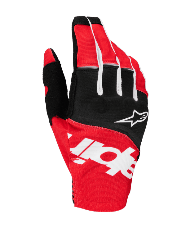 Alpinestars Techstar Motocross Handschuhe Schwarz Hellrot - MxProStoreParts